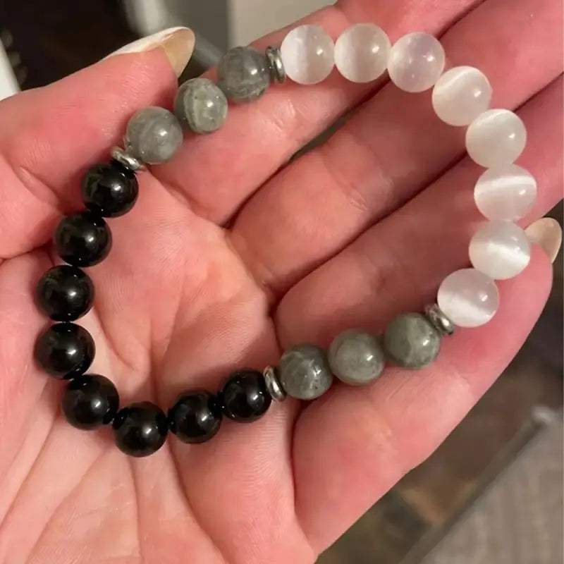 Natural stone protective bracelet brings security, good luck and health is the ideal gift for men and women